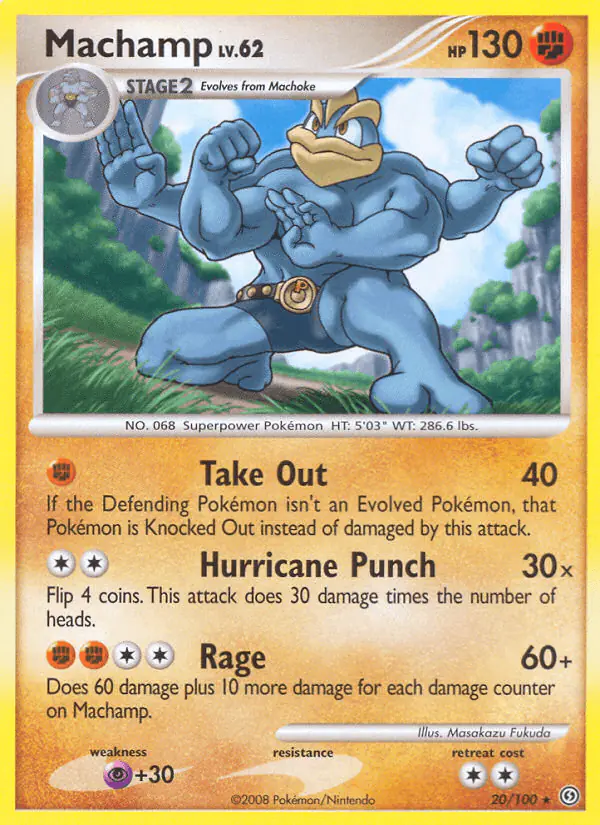 Carta Machamp 20/100 de Stormfront