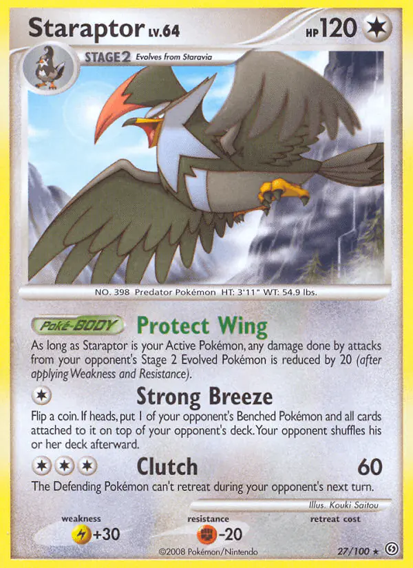 Carta Staraptor 27/100 de Stormfront