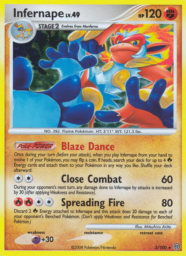 Carta Infernape 3/100 de Stormfront