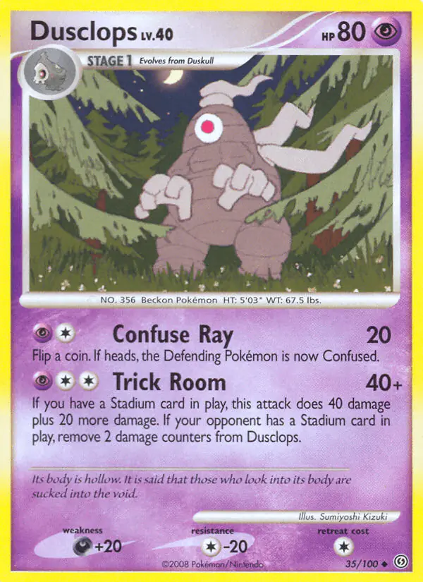 Carta Dusclops 35/100 de Stormfront