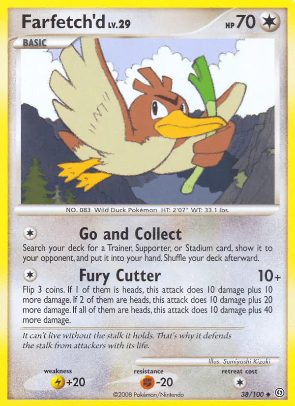 Carta Farfetch'd 38/100 de Stormfront