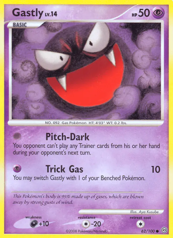 Carta Gastly 62/100 de Stormfront