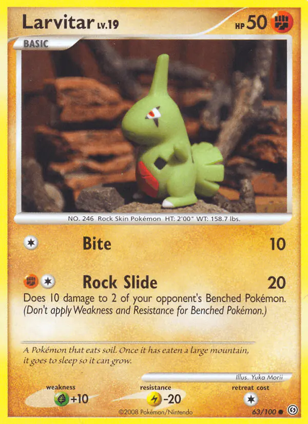 Carta Larvitar 63/100 de Stormfront