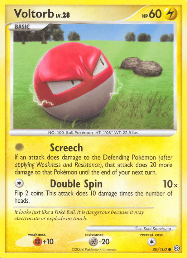Carta Voltorb 80/100 de Stormfront