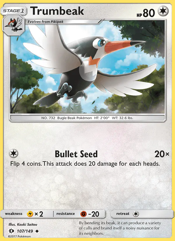 Carta Trumbeak 107/149 de Sun & Moon
