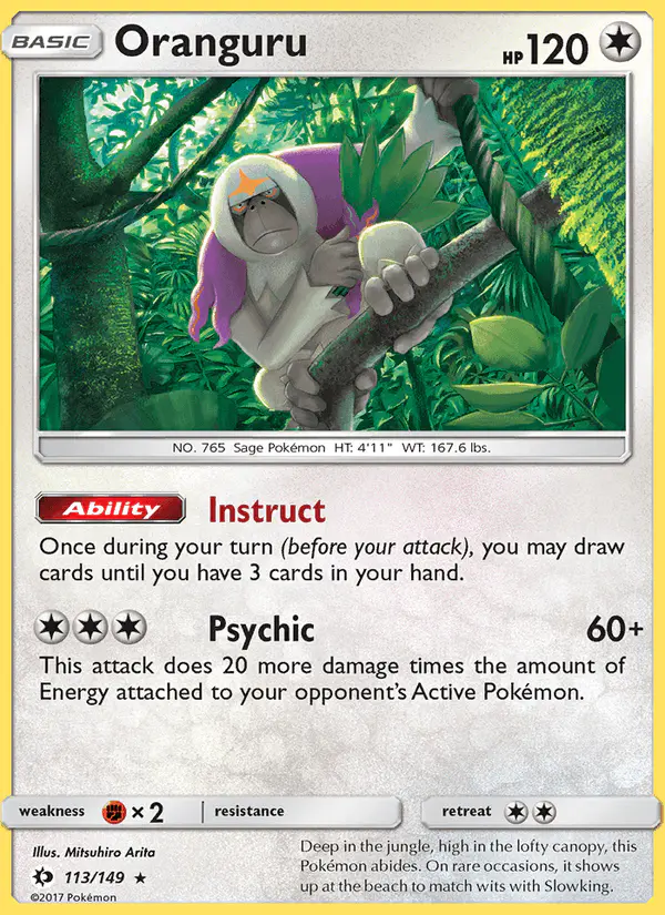 Carta Oranguru 113/149 de Sun & Moon