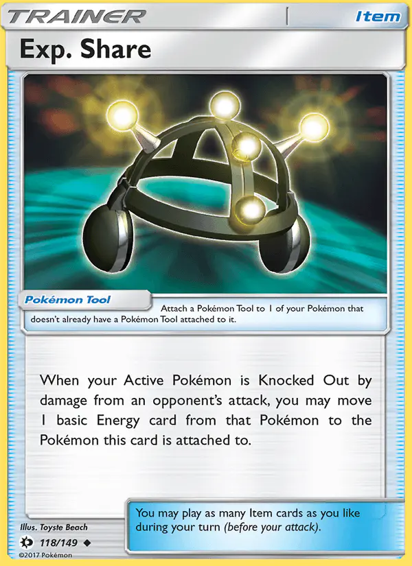 Carta Exp. Share 118/149 de Sun & Moon