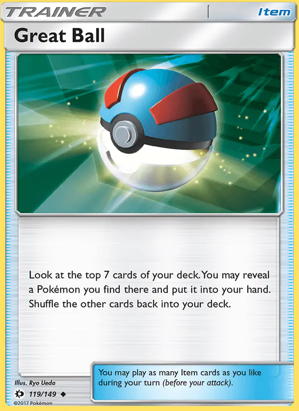 Carta Great Ball 119/149 de Sun & Moon