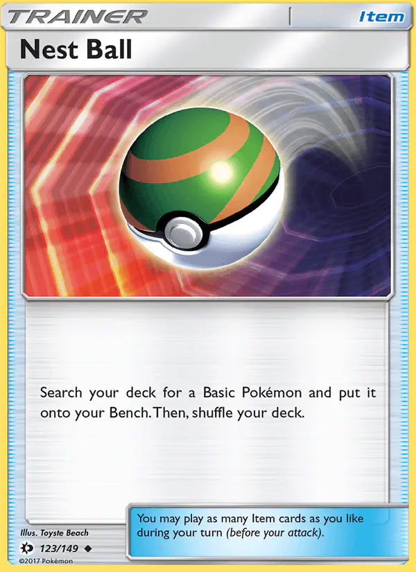 Carta Nest Ball 123/149 de Sun & Moon