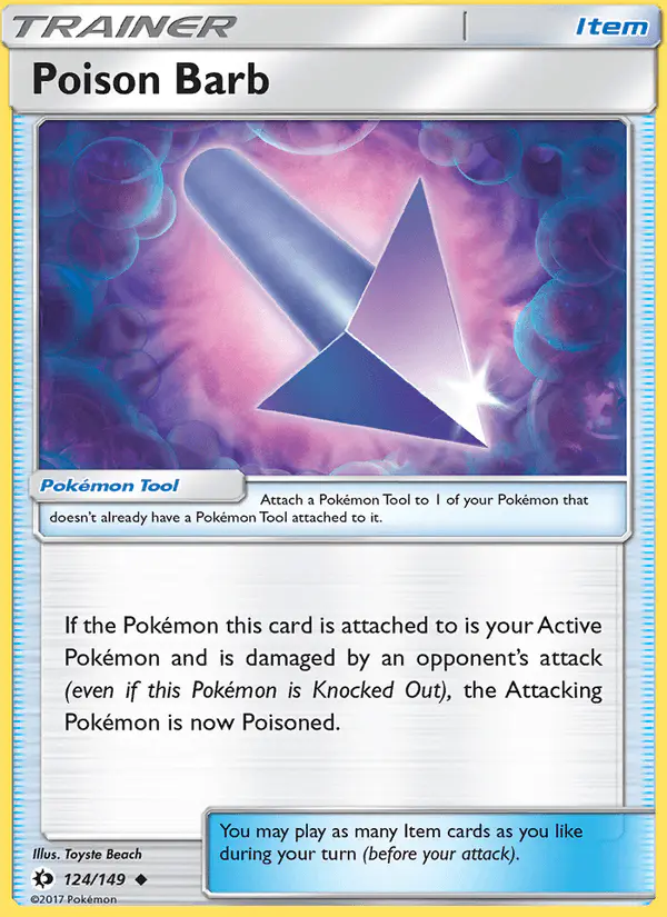 Carta Poison Barb 124/149 de Sun & Moon