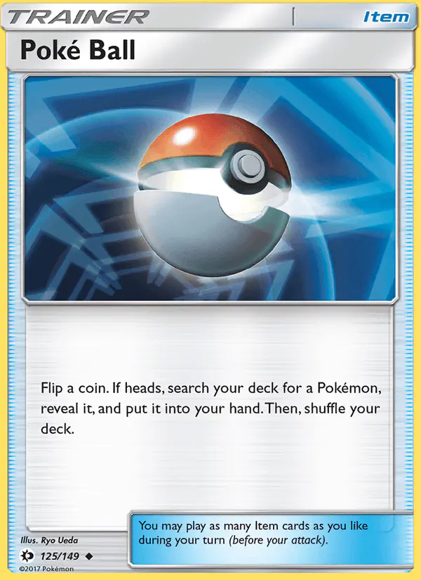 Carta Poké Ball 125/149 de Sun & Moon