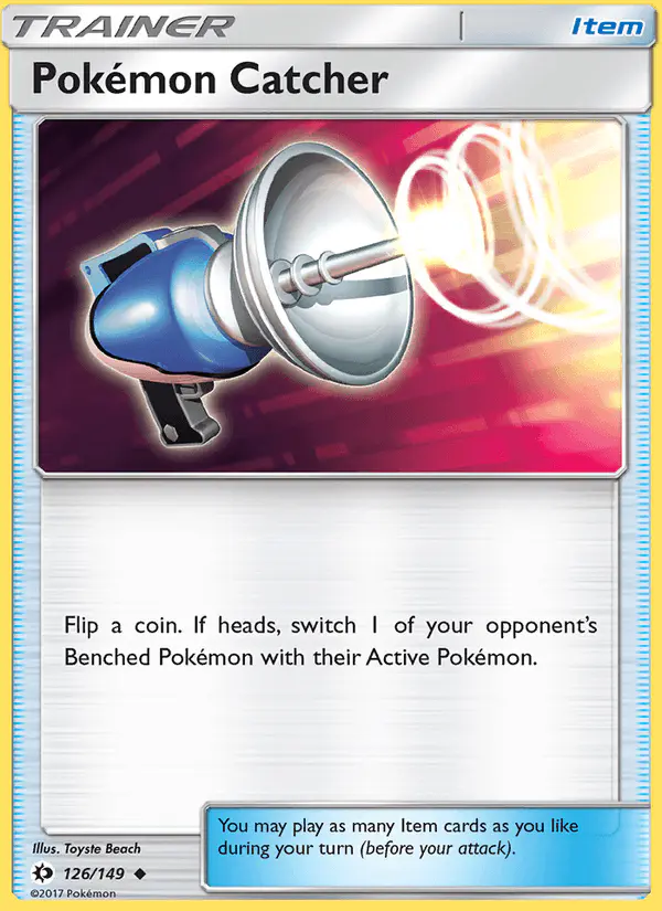 Carta Pokémon Catcher 126/149 de Sun & Moon