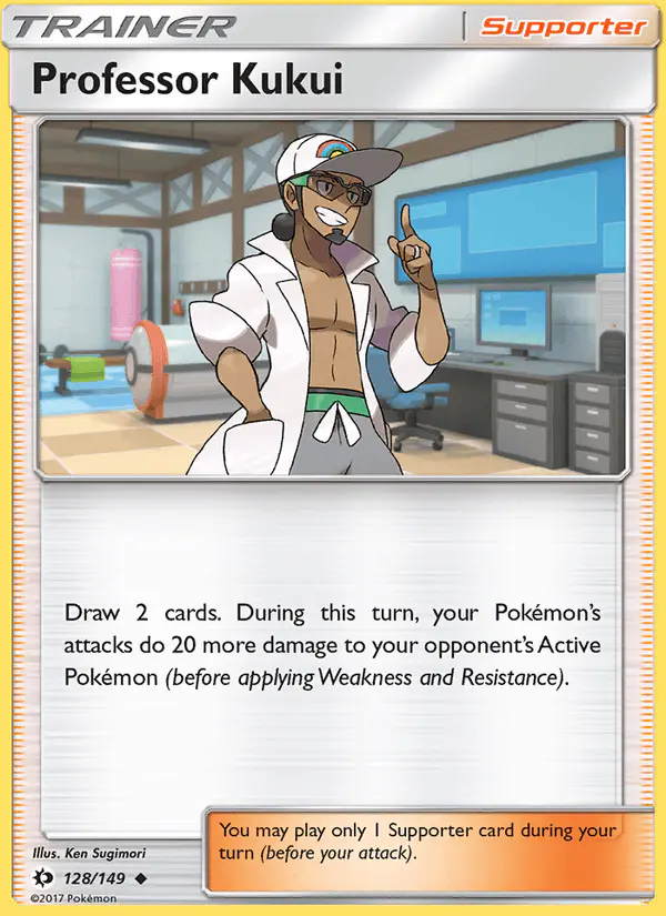 Carta Professor Kukui 128/149 de Sun & Moon