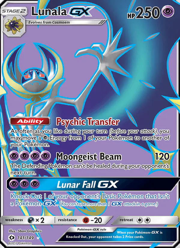 Carta Lunala GX 141/149 de Sun & Moon