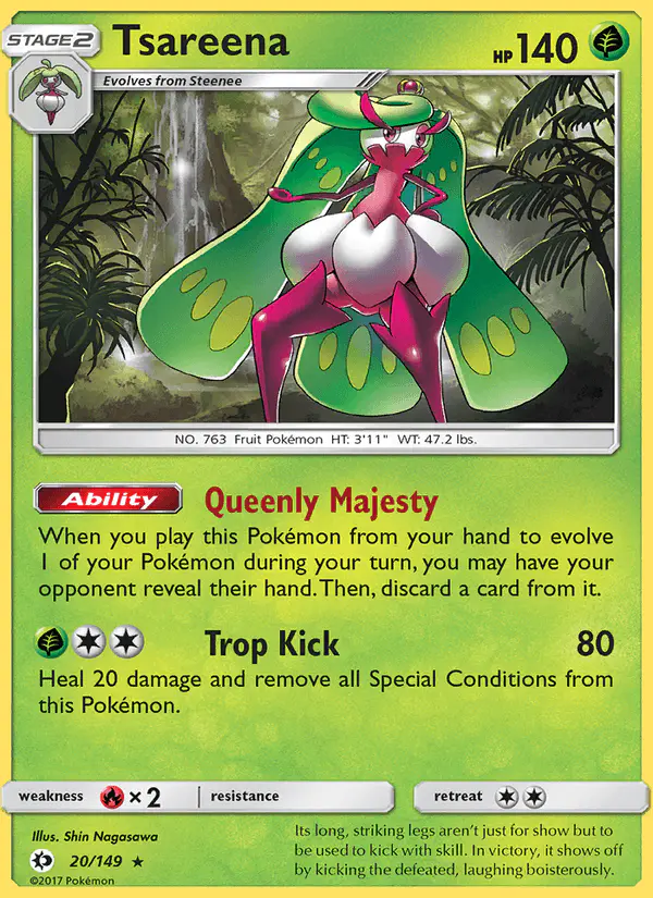 Carta Tsareena 20/149 de Sun & Moon