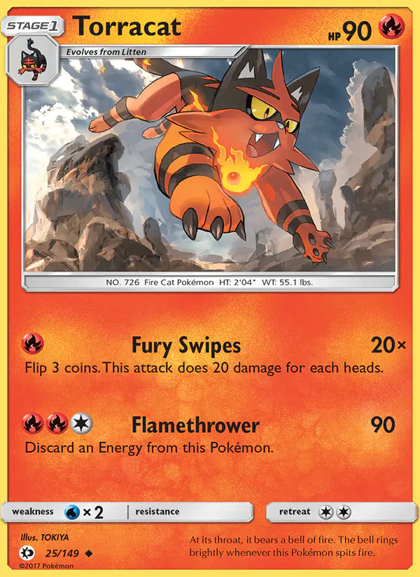 Carta Torracat 25/149 de Sun & Moon