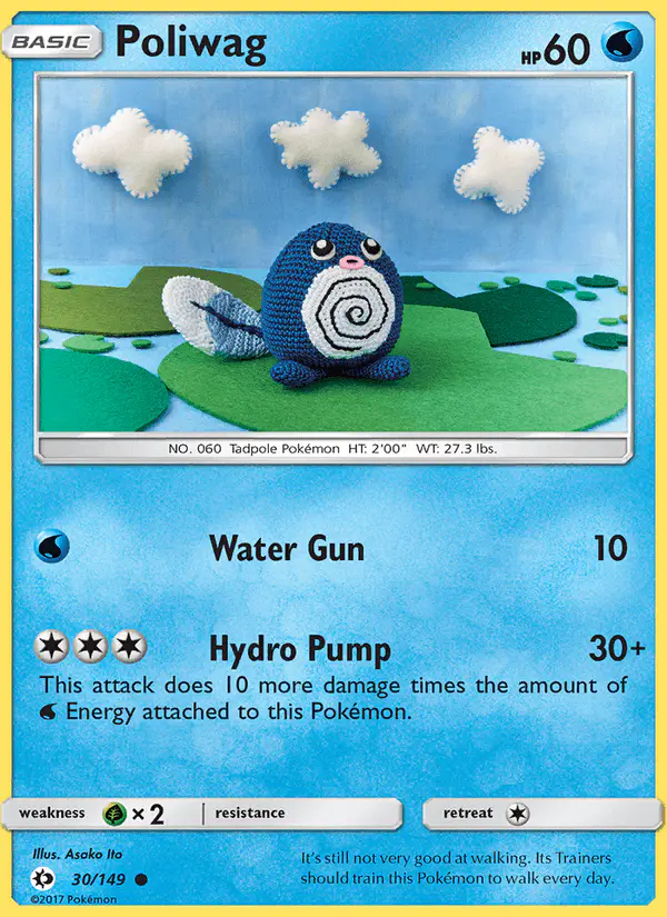 Carta Poliwag 30/149 de Sun & Moon
