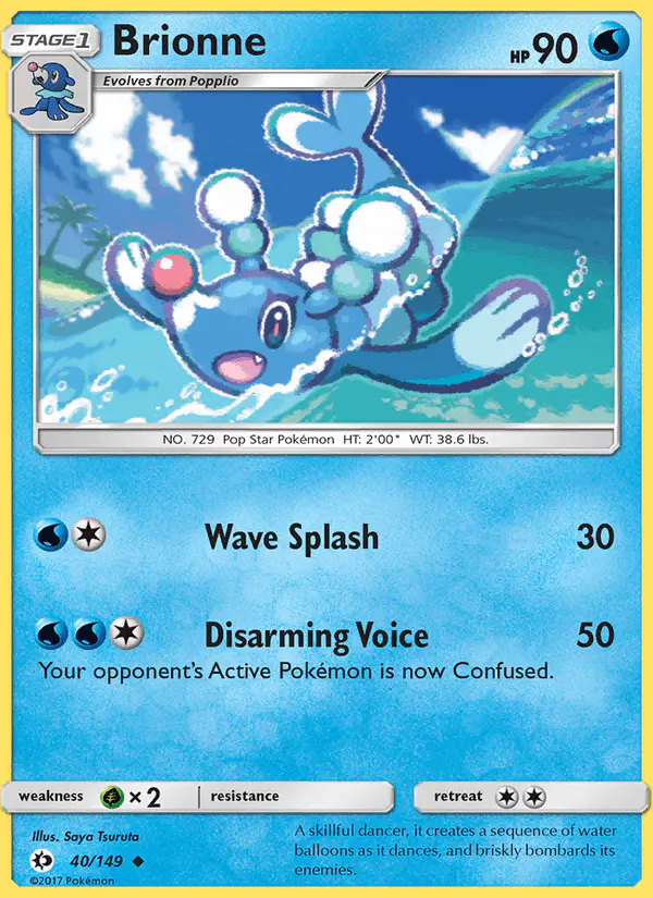 Carta Brionne 40/149 de Sun & Moon