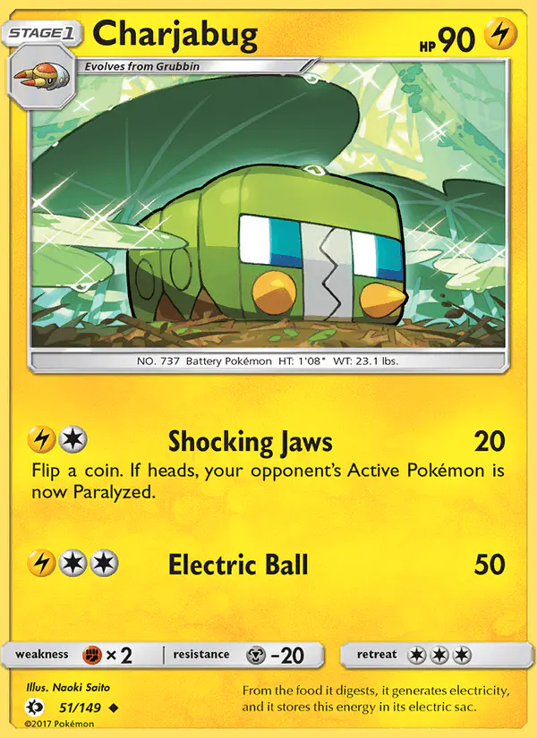 Carta Charjabug 51/149 de Sun & Moon