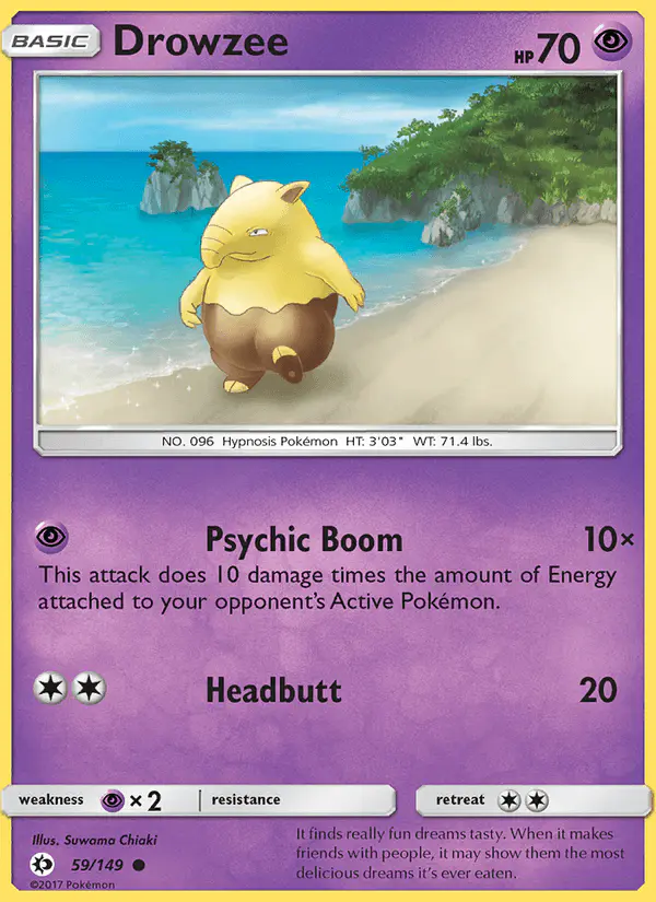 Carta Drowzee 59/149 de Sun & Moon