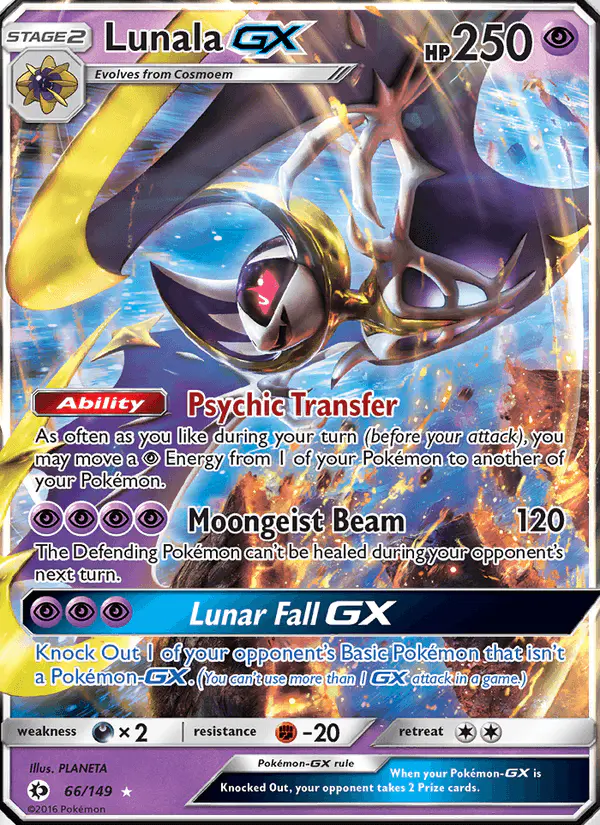 Carta Lunala GX 66/149 de Sun & Moon