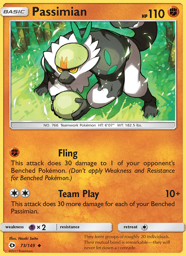 Carta Passimian 73/149 de Sun & Moon