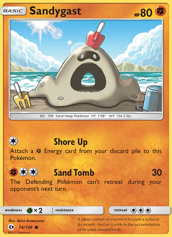 Carta Sandygast 74/149 de Sun & Moon