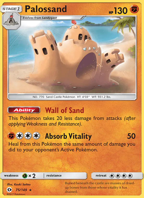 Carta Palossand 75/149 de Sun & Moon