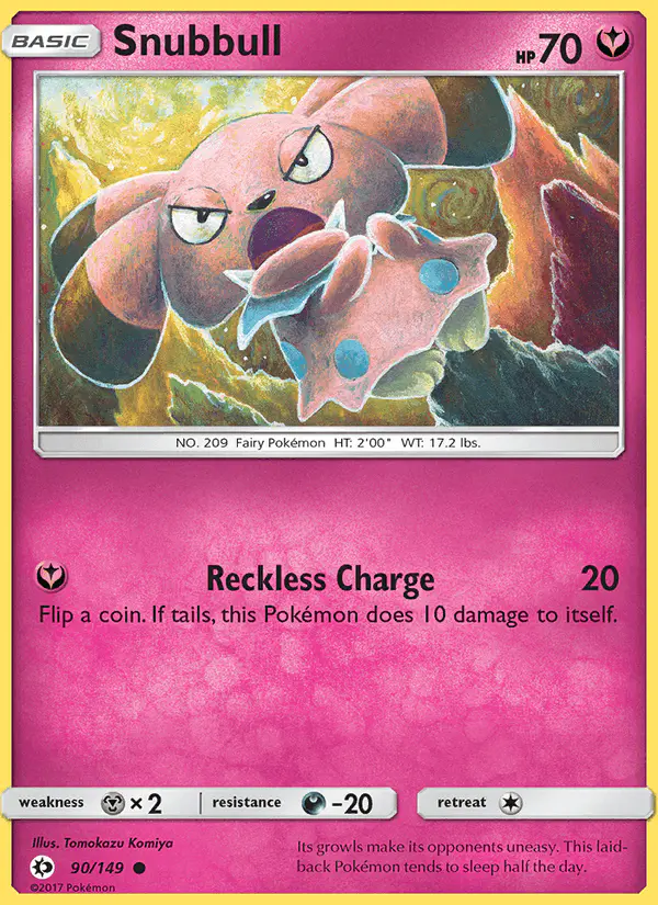 Carta Snubbull 90/149 de Sun & Moon