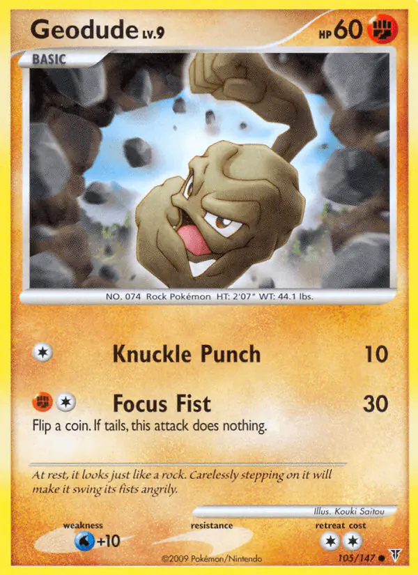 Carta Geodude 105/147 de Supreme Victors
