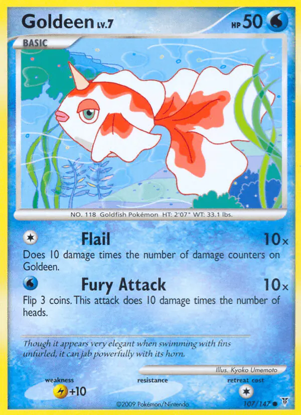Carta Goldeen 107/147 de Supreme Victors