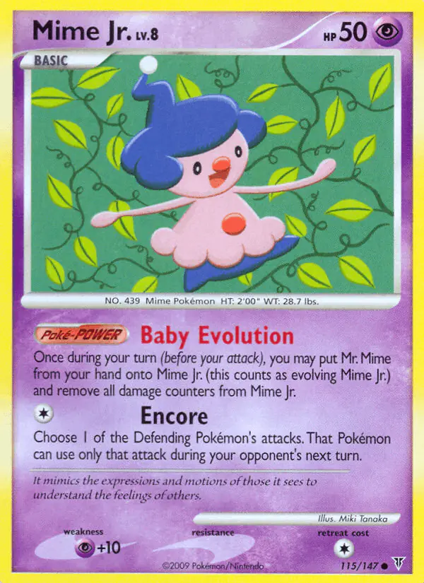 Carta Mime Jr. 115/147 de Supreme Victors