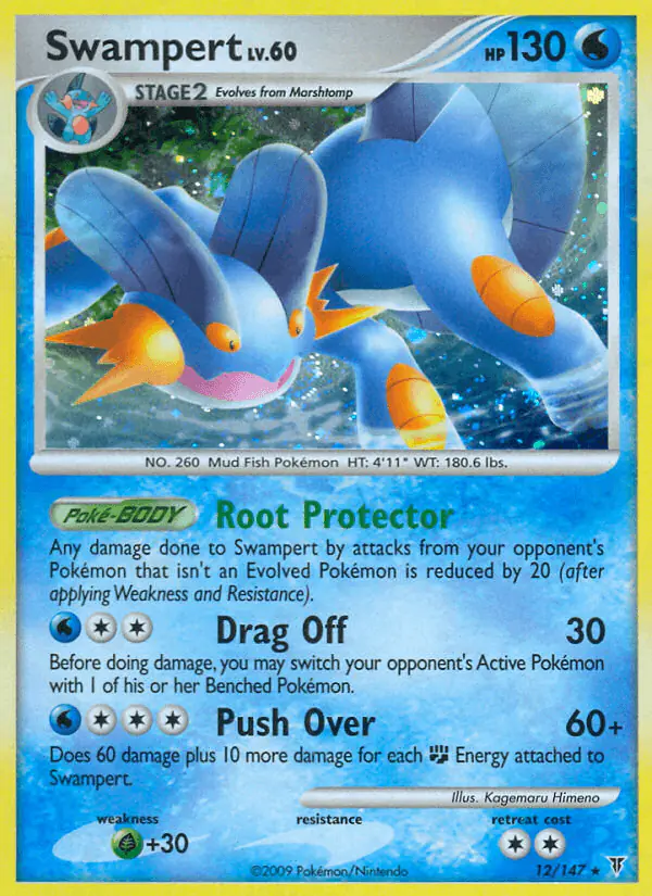 Carta Swampert 12/147 de Supreme Victors