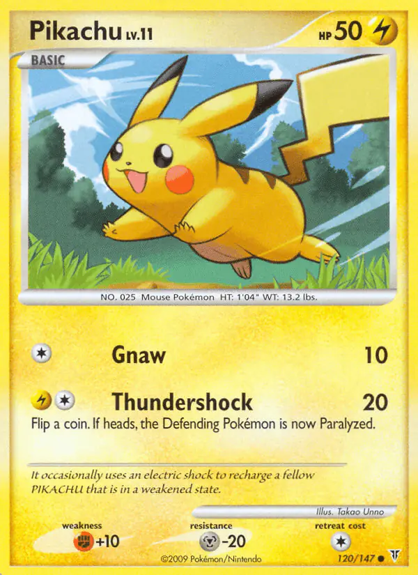 Carta Pikachu 120/147 de Supreme Victors