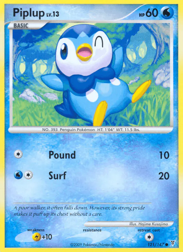 Carta Piplup 121/147 de Supreme Victors