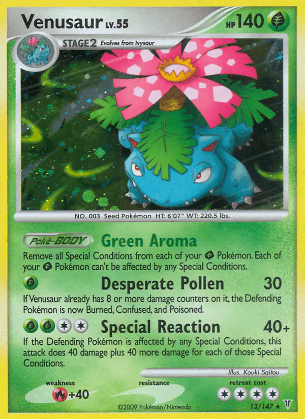 Carta Venusaur 13/147 de Supreme Victors