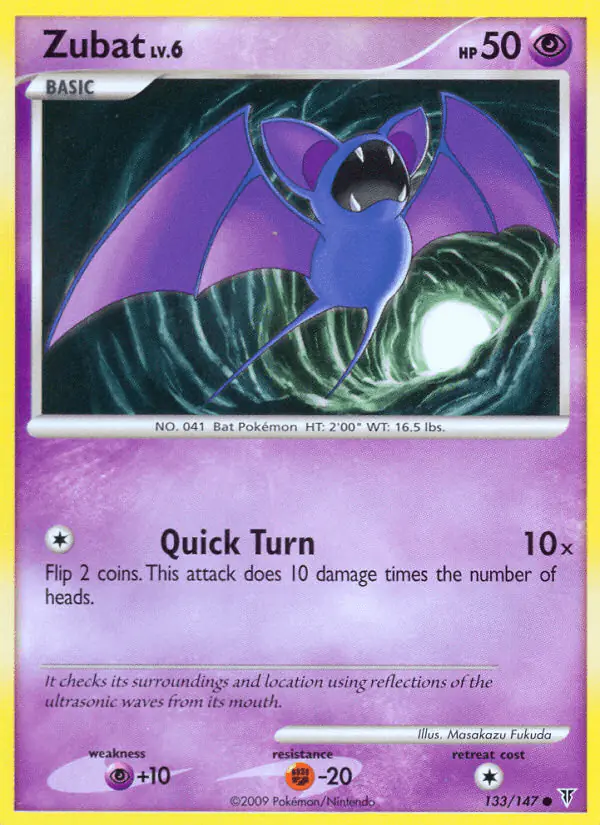 Carta Zubat 133/147 de Supreme Victors
