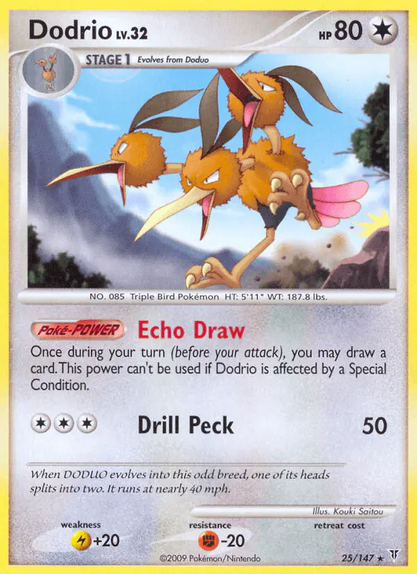Carta Dodrio 25/147 de Supreme Victors