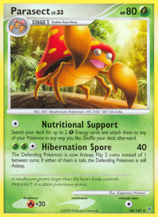 Carta Parasect 38/147 de Supreme Victors