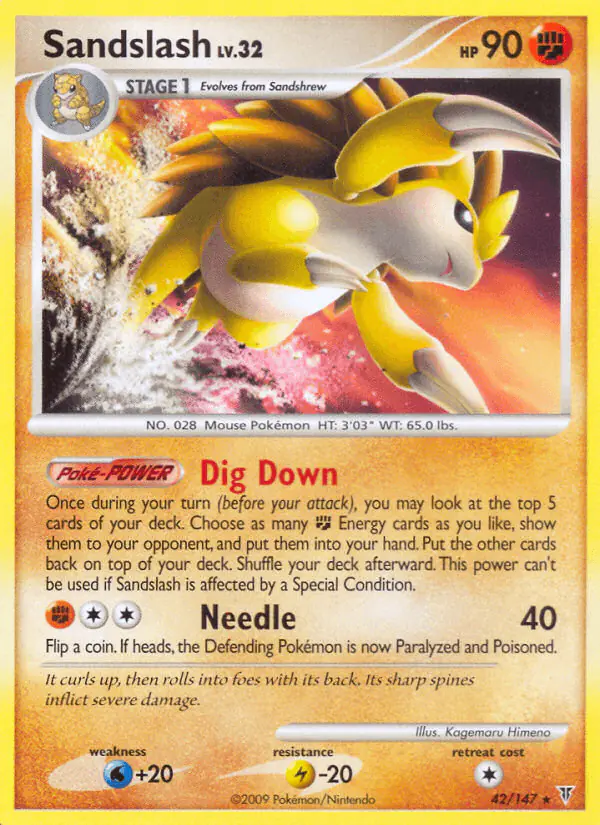 Carta Sandslash 42/147 de Supreme Victors