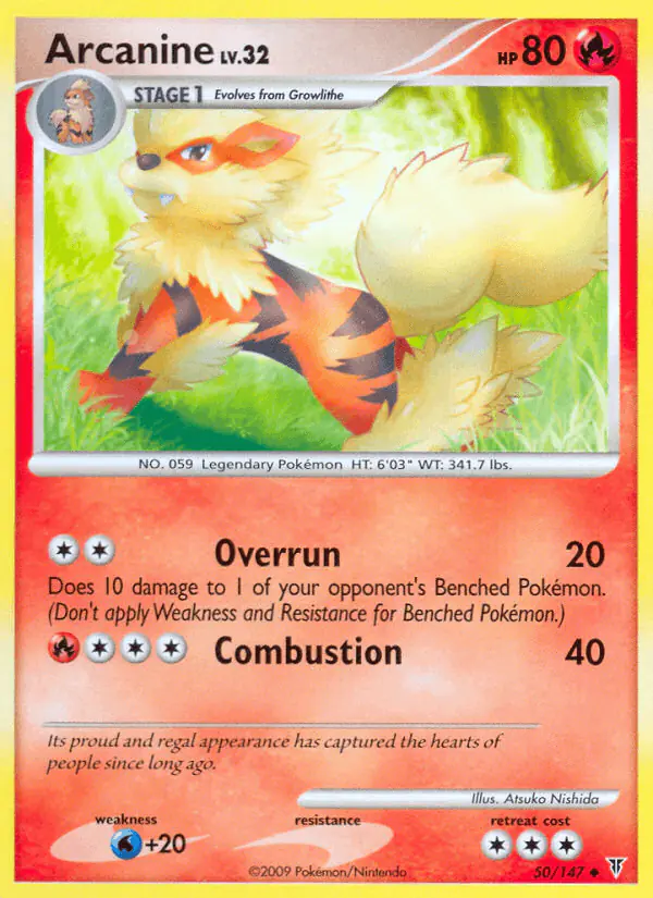 Carta Arcanine 50/147 de Supreme Victors
