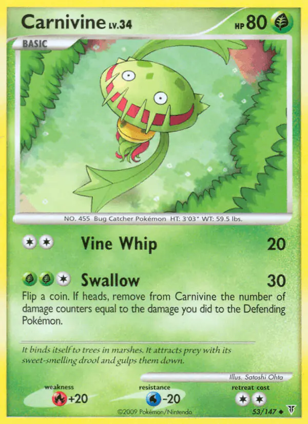 Carta Carnivine 53/147 de Supreme Victors