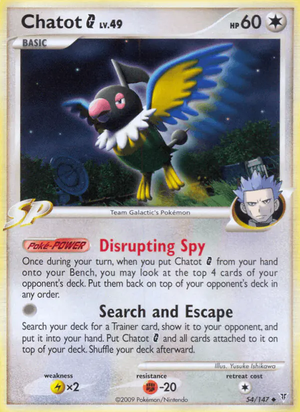 Carta Chatot G 54/147 de Supreme Victors