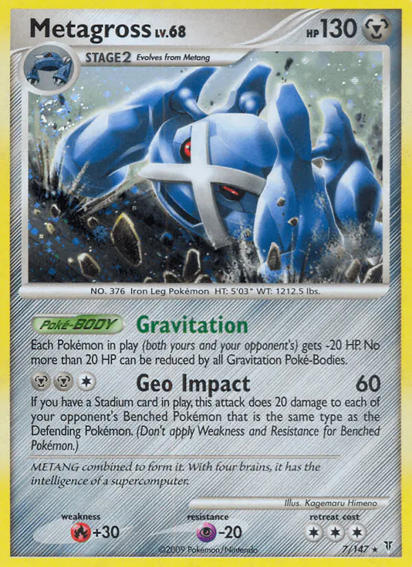 Carta Metagross 7/147 de Supreme Victors