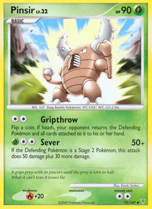 Carta Pinsir 75/147 de Supreme Victors