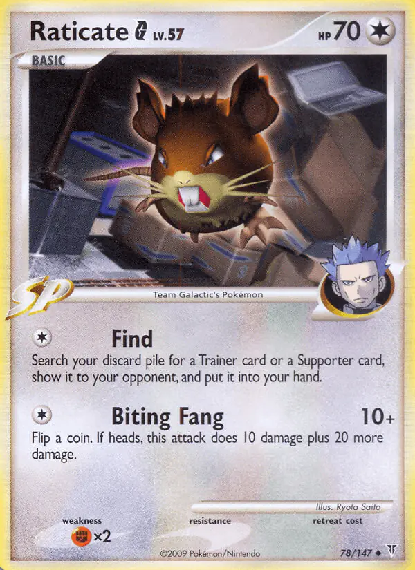 Carta Raticate G 78/147 de Supreme Victors