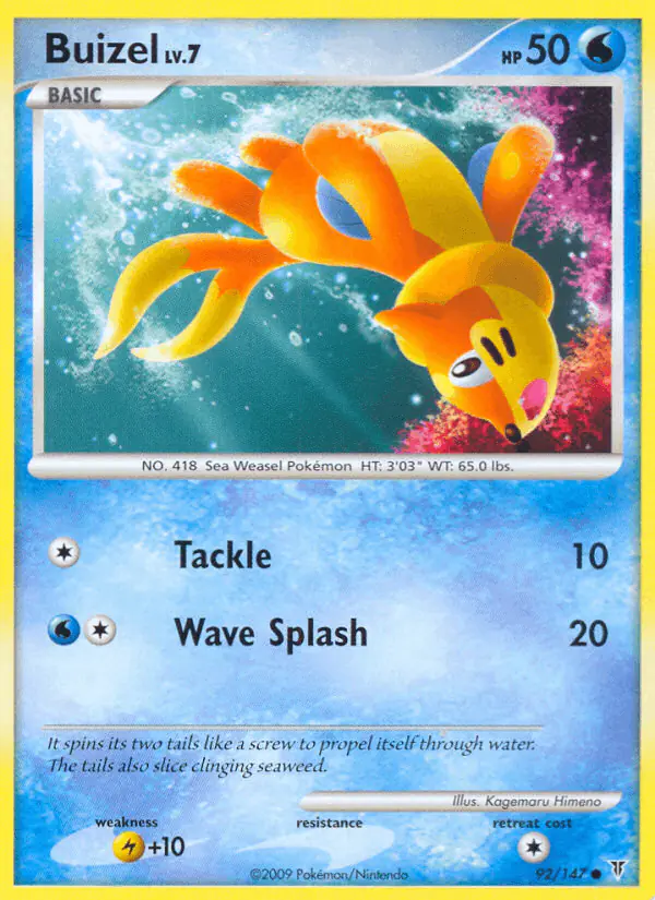 Carta Buizel 92/147 de Supreme Victors