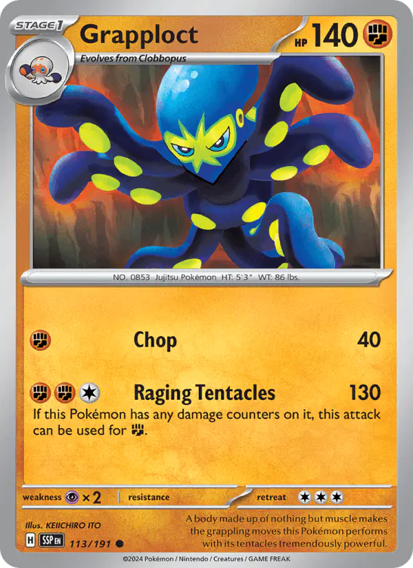 Carta Grapploct 113/191 de Surging Sparks