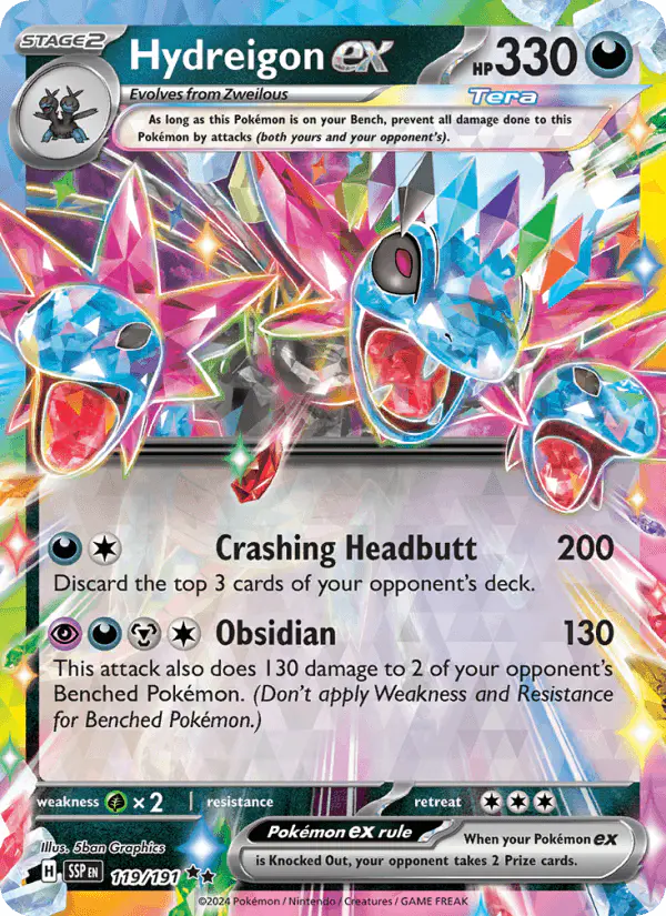 Carta Hydreigon ex 119/191 de Surging Sparks