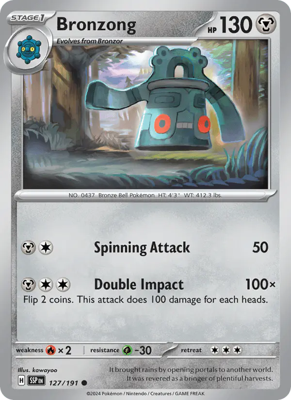 Carta Bronzong 127/191 de Surging Sparks